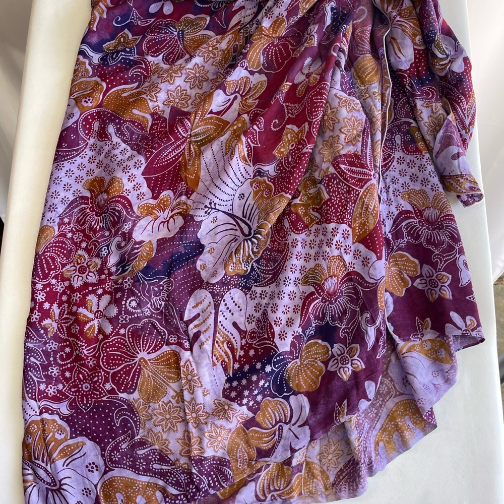 Floral Print Women's Swim Cover-Up